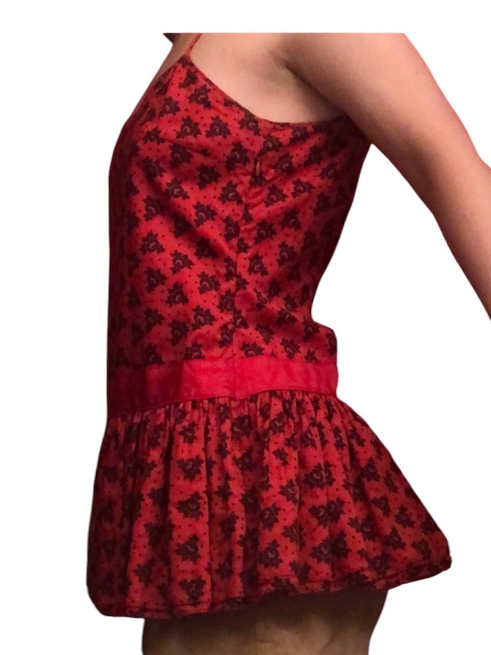 Moda International Top Black/Red Size M —#080 - Picture 5 of 16